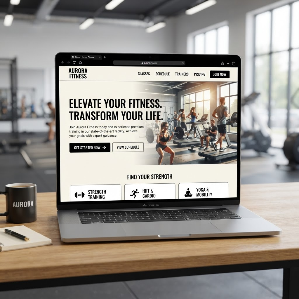 Website — Fitness studio