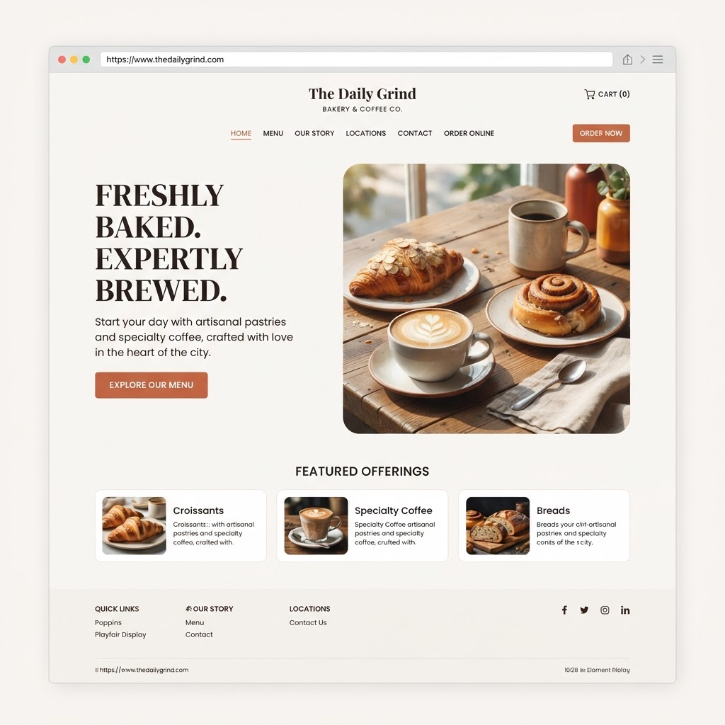 Website — Coffee shop